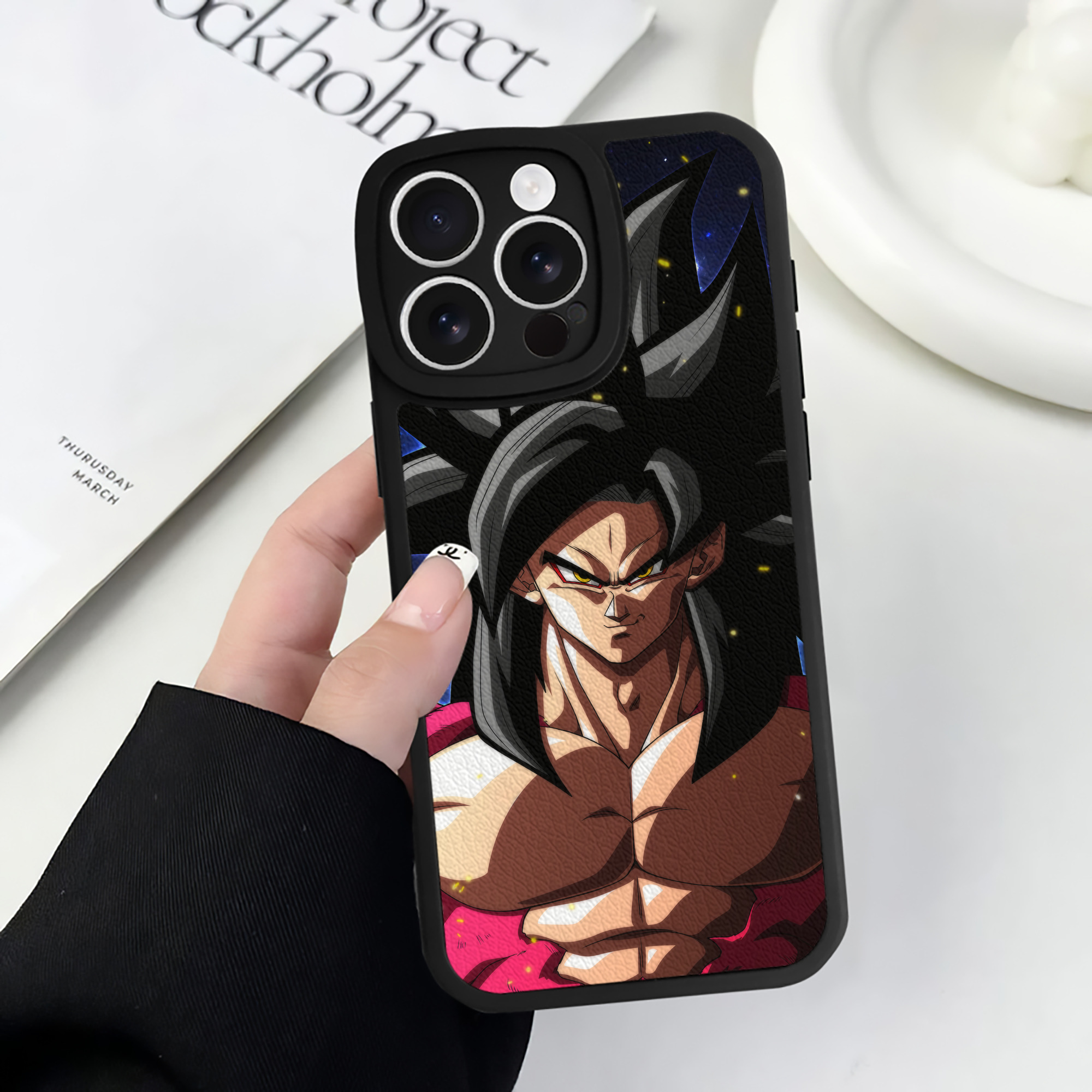 （画像用） ドラゴンボール DRAGON BALL 【iPhone 16シリーズ対応】シリコンスマホケース（レザー調） 材質：シリコン